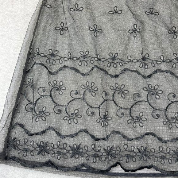 NWOT VS VICTORIAS SECRET Womens L Black Sheer Adjustable Straps Nightgown Nighty - Picture 5 of 13